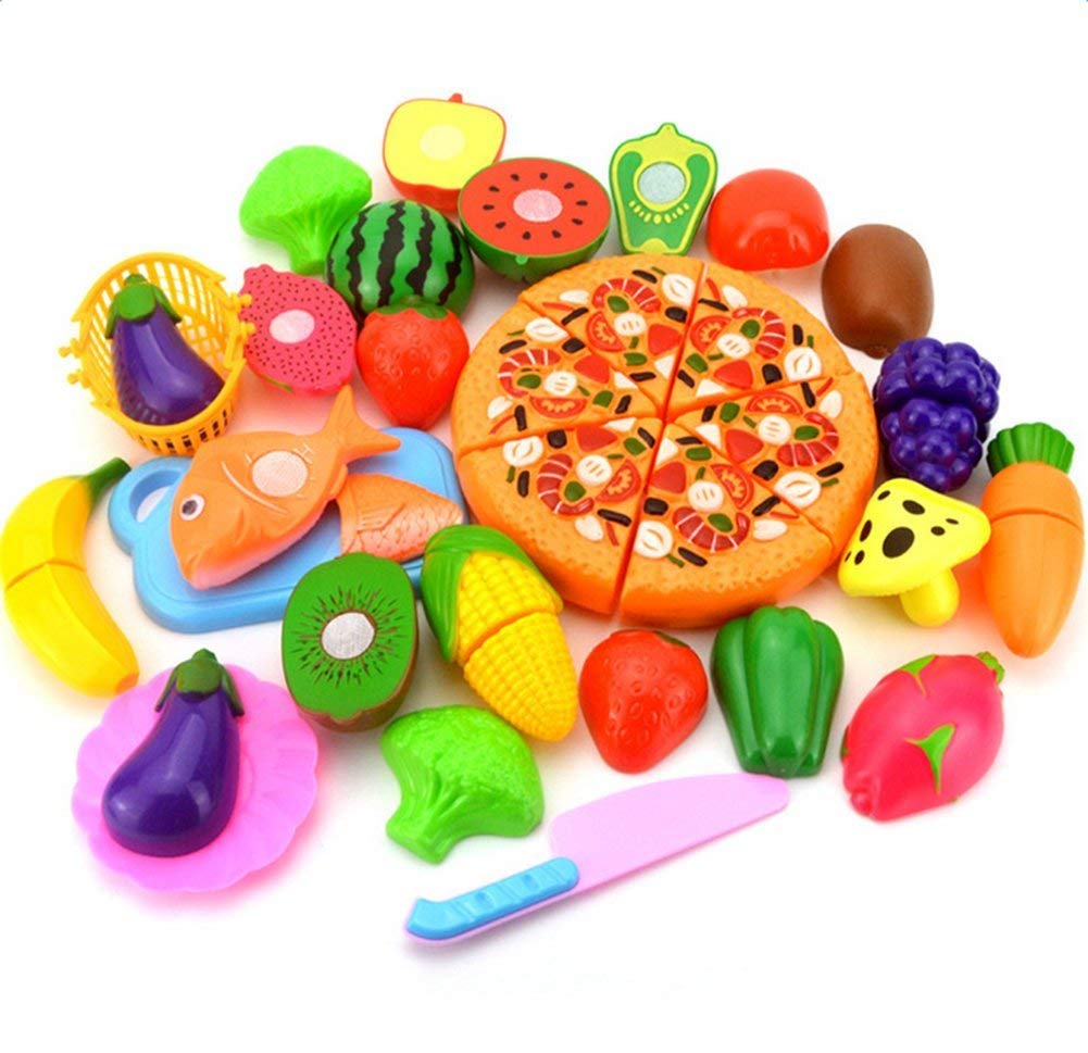 juguete frutas verduras pizza